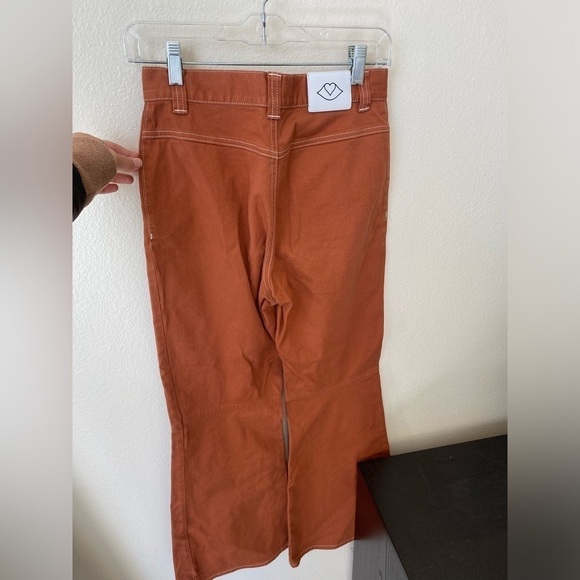 See by Chloe Women’s Auburn Flared Jeans Size 38 High Rise Front Pockets - Picture 4 of 10